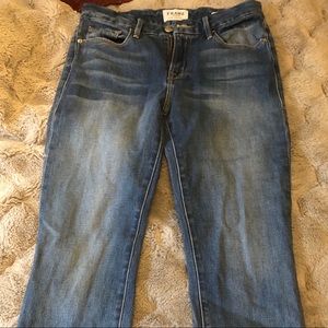 Frame denim le crop mini boot jeans